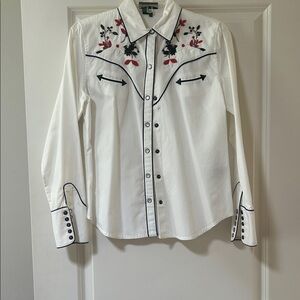 Ralph Lauren White Western Theme Shirt